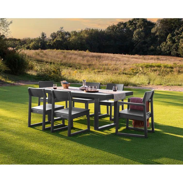 Edge Rectangular 6-Person 78'' Long Dining Set