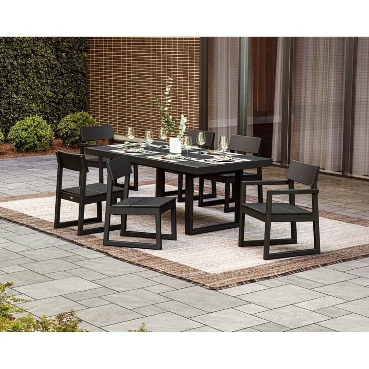 Edge Rectangular 6-Person 78'' Long Dining Set