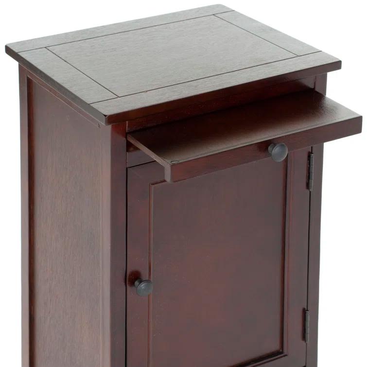 Winston Porter Solid Wood Accent Cabinet