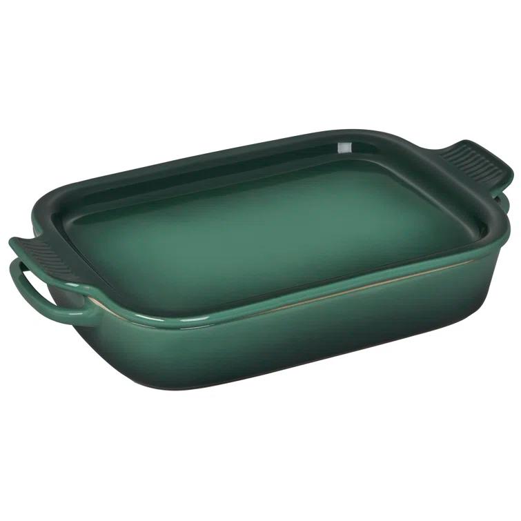 Le Creuset Le Creuset Stoneware Rectangular Dish With Platter Lid, 2.75Qt.