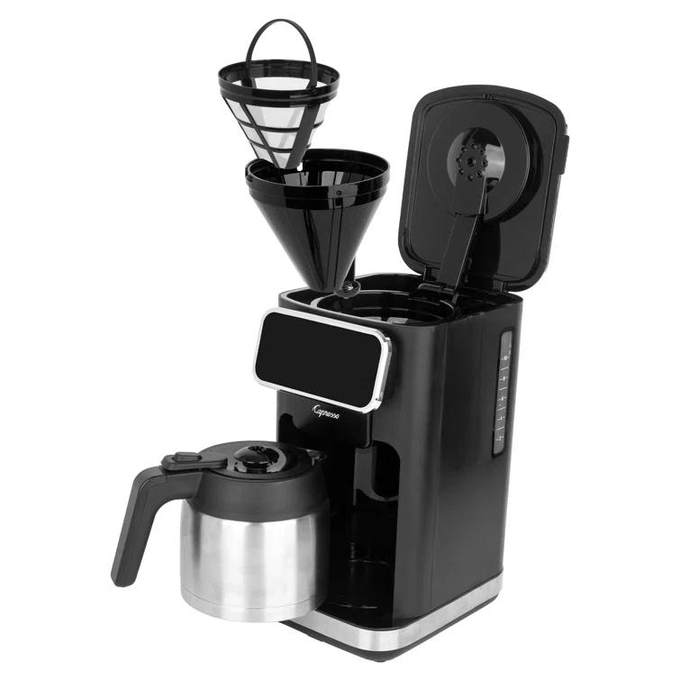 Capresso 49605 10-Cup Touchscreen Coffee Maker with Thermal Carafe - Black