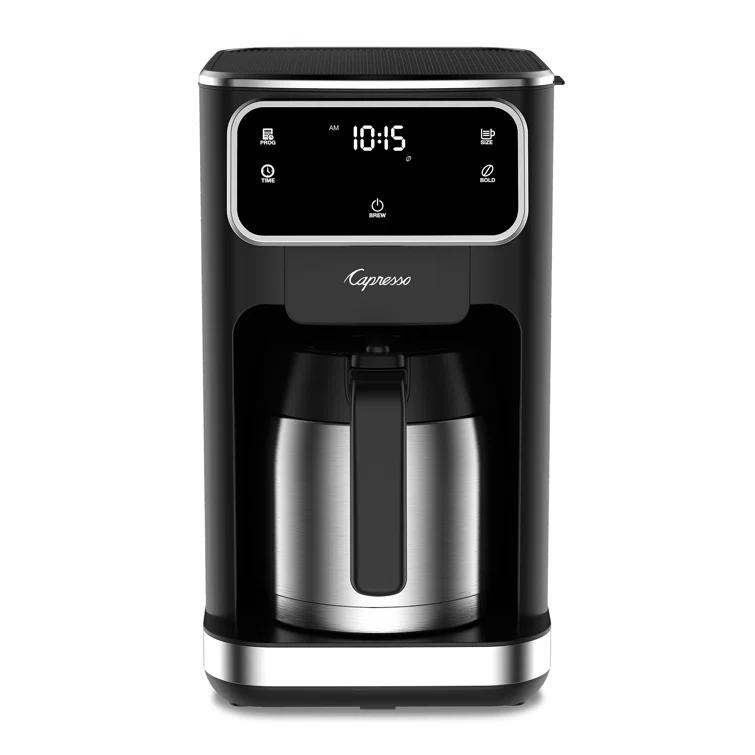 Capresso 49605 10-Cup Touchscreen Coffee Maker with Thermal Carafe - Black