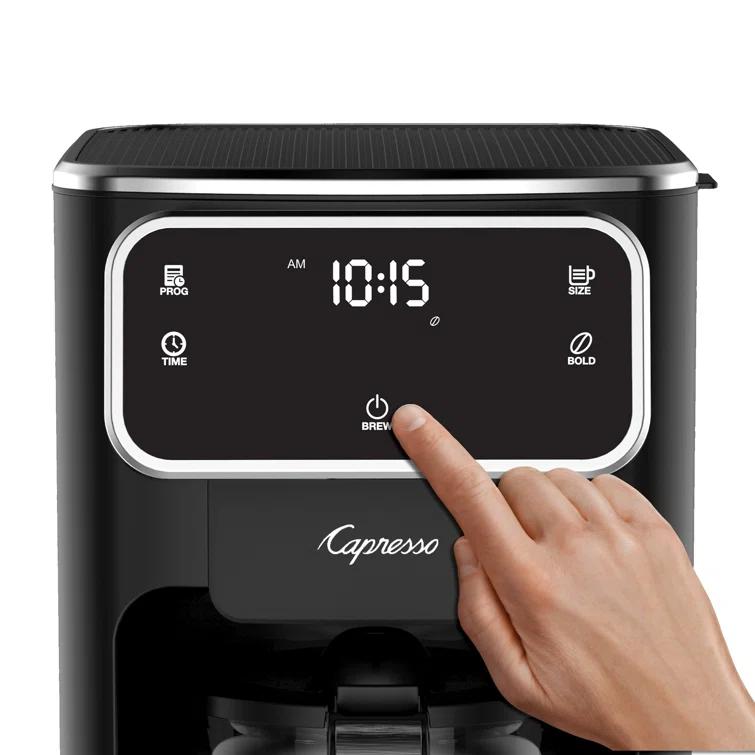 Capresso 49605 10-Cup Touchscreen Coffee Maker with Thermal Carafe - Black