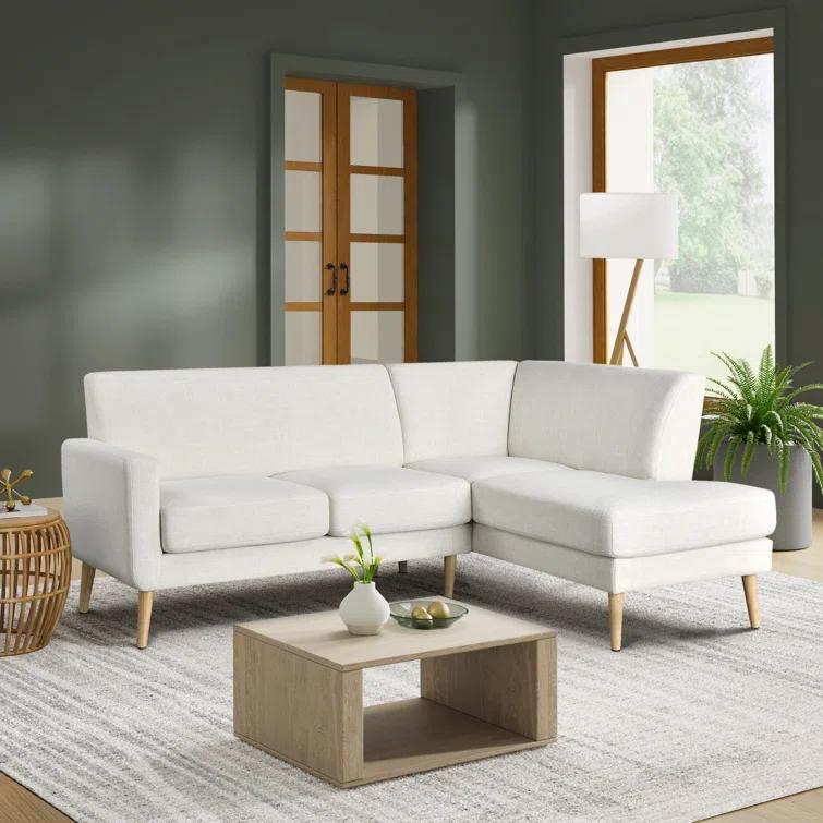 Gomez Sofa Bumper Sectional Cream