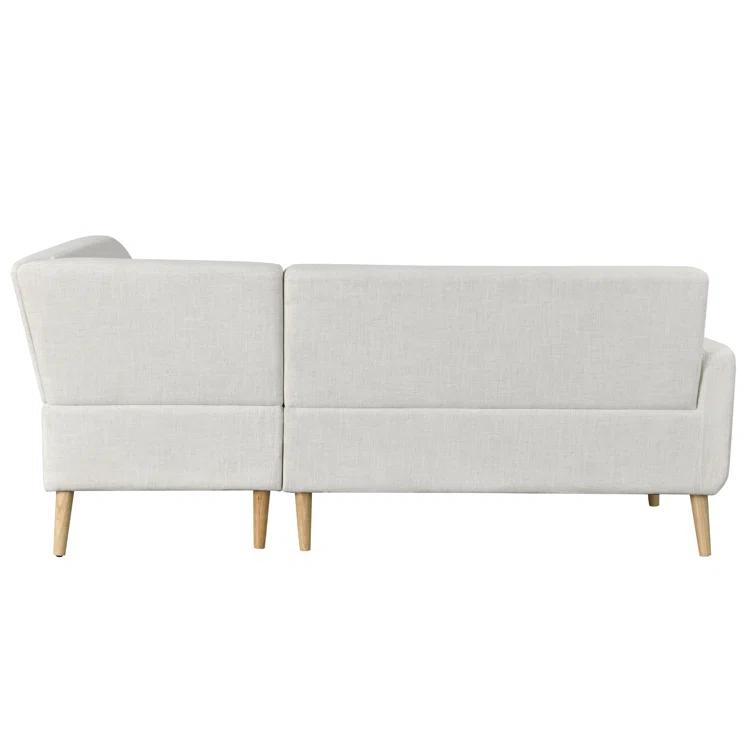 Gomez Sofa Bumper Sectional Cream