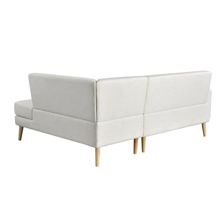 Gomez Sofa Bumper Sectional Cream