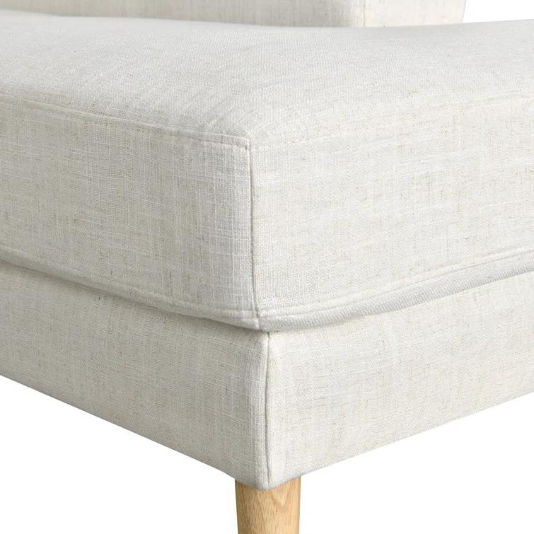 Gomez Sofa Bumper Sectional Cream