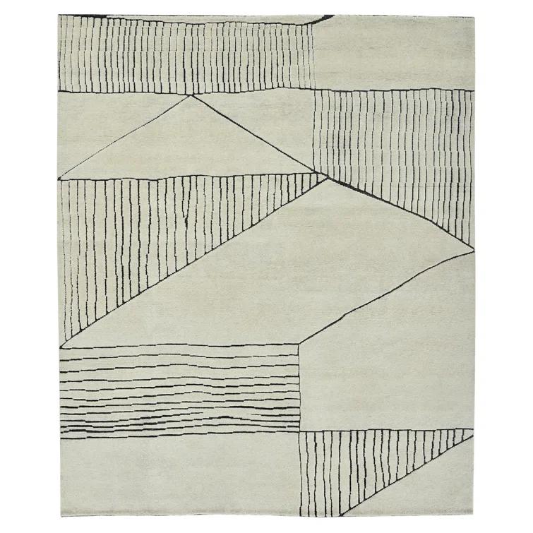 Arlington Moraccan Ivory Hand-Knotted Area Rug