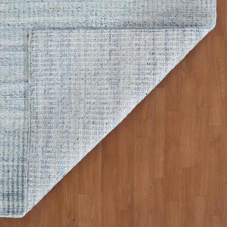 Atlantic StripedSky Blue Hand-Woven (Outdoor) Area Rug