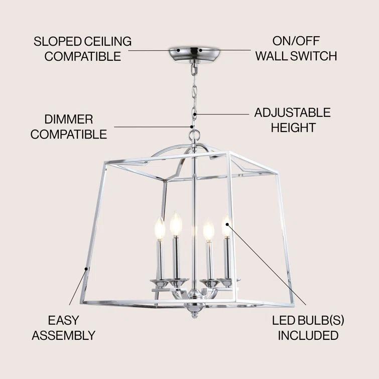 Hartlepool 4 - Light Lantern Chandelier