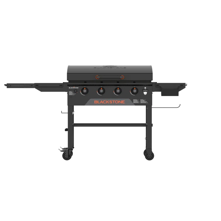 Blackstone 4-Burner 36" Omnivore Griddle with Hood and Extendable Side Shelves