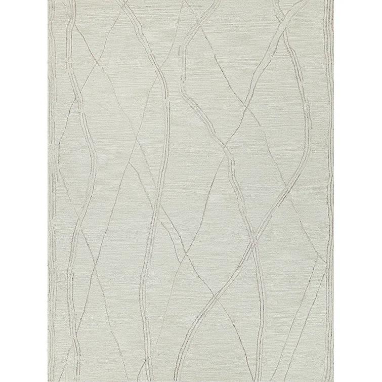Exquisite Rugs Tangiers Handmade Hand-Tufted New Zealand Wool On Canvas Ivory/Beige Area Rug
