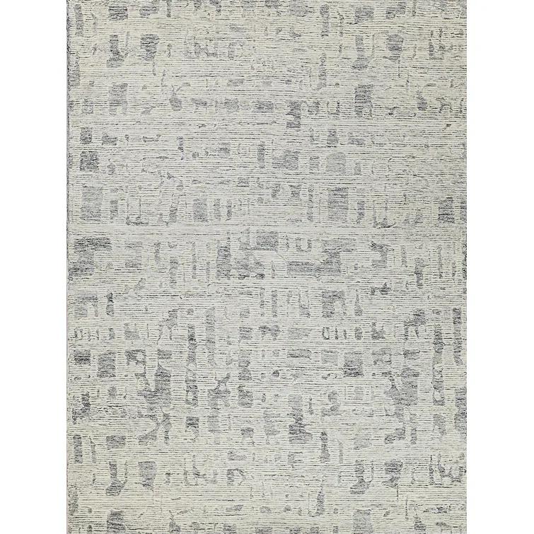 Exquisite Rugs Park City Handmade Hand-Tufted New Zealand Wool On Canvas Natural Gray/Ivory Area Rug