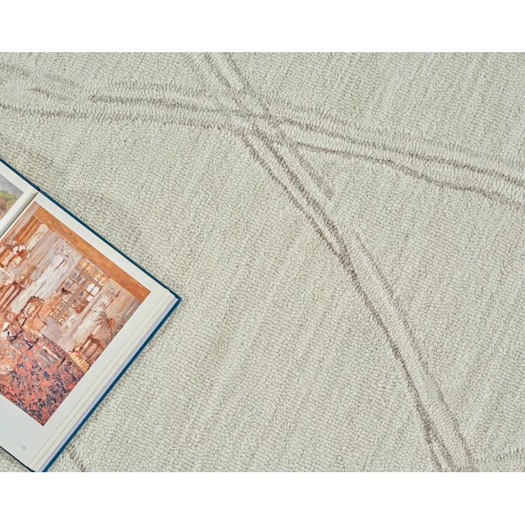 Exquisite Rugs Tangiers Handmade Hand-Tufted New Zealand Wool On Canvas Ivory/Beige Area Rug