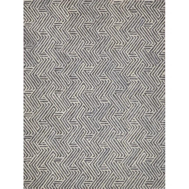 EXQUISITE RUGS Exquisite Rugs Naturals Handmade Hand-Tufted New Zealand Wool On Canvas Gray/Ivory Area Rug