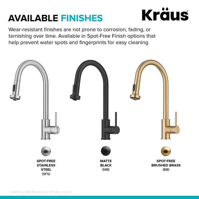 KRAUS Bolden Motion Sensor Single Handle Pull Down Touchless Kitchen Faucet