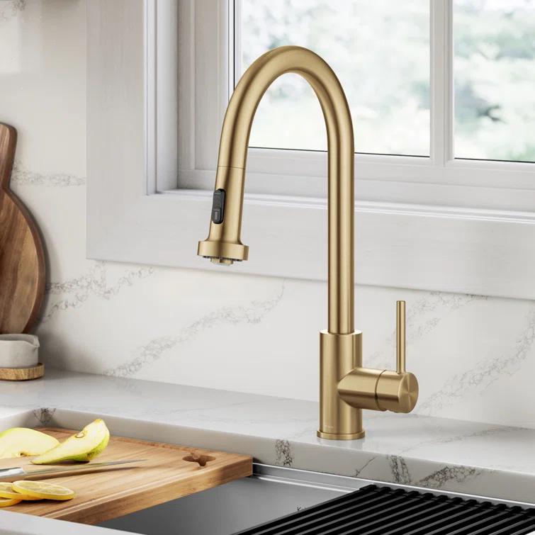KRAUS Bolden 2-Function Single Handle Pull Down Kitchen Faucet