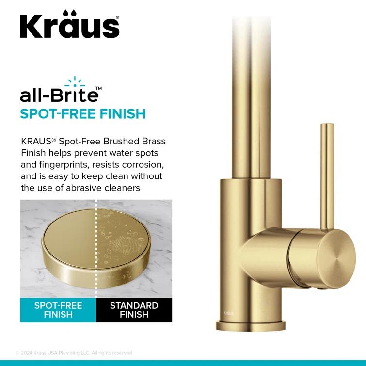 KRAUS Bolden 2-Function Single Handle Pull Down Kitchen Faucet