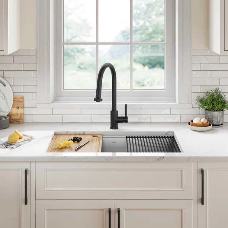 KRAUS Bolden 2-Function Single Handle Pull Down Kitchen Faucet