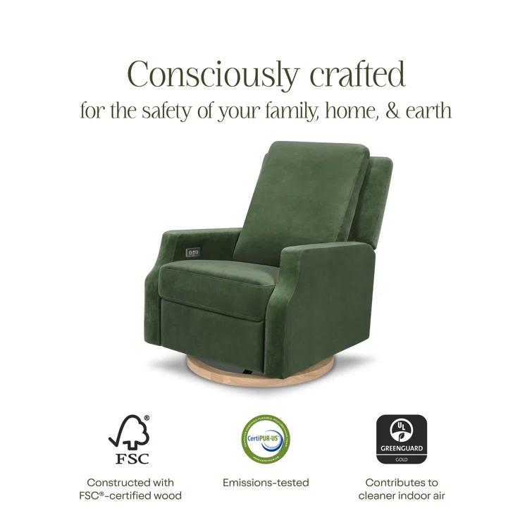 Crewe Electronic Recliner and Swivel Glider in Eco-Performance Fabric