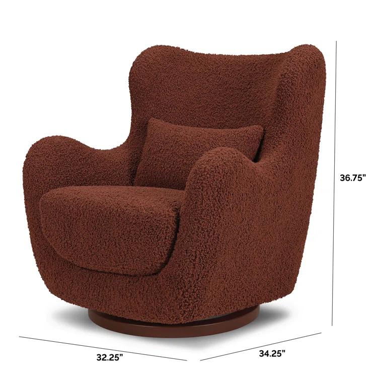 Solstice Swivel Glider in Boucle