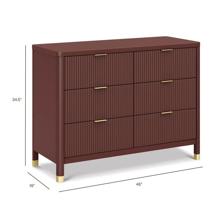 Brimsley Tambour 6 - Drawer Assembled Dresser