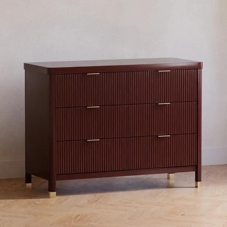 Brimsley Tambour 6 - Drawer Assembled Dresser