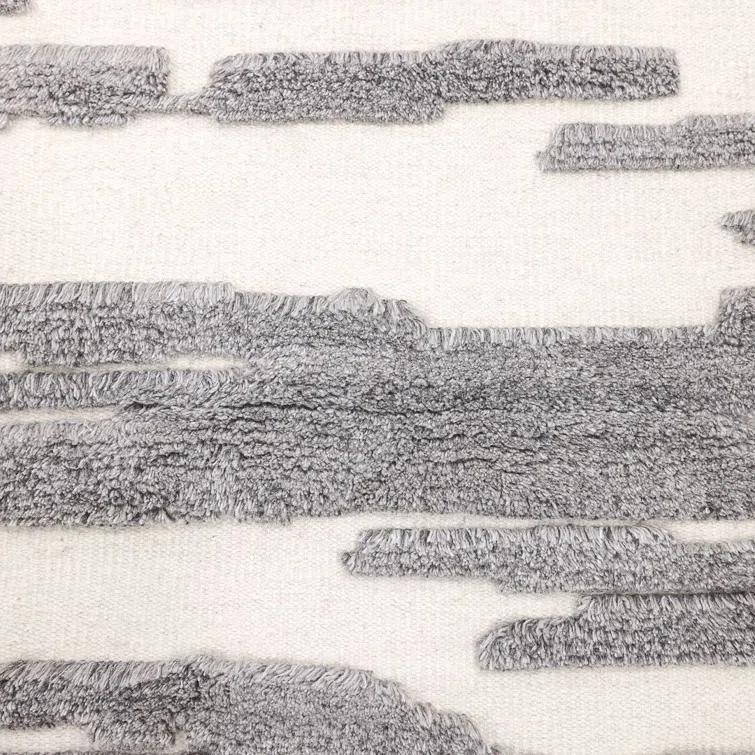 Dakota Fields Bayon Hand-Knotted Gray Area Rug