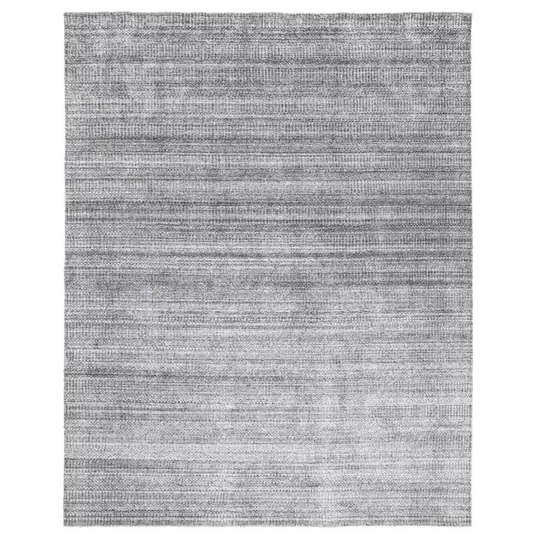 Viceme Striped Flatweave Area Rug in Brown/Gray