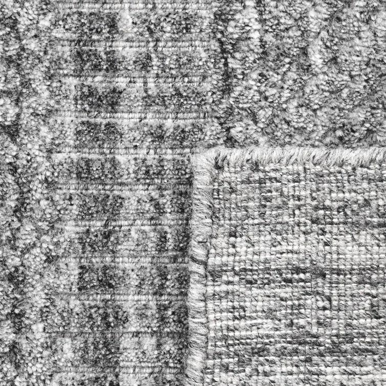 Viceme Striped Flatweave Area Rug in Brown/Gray