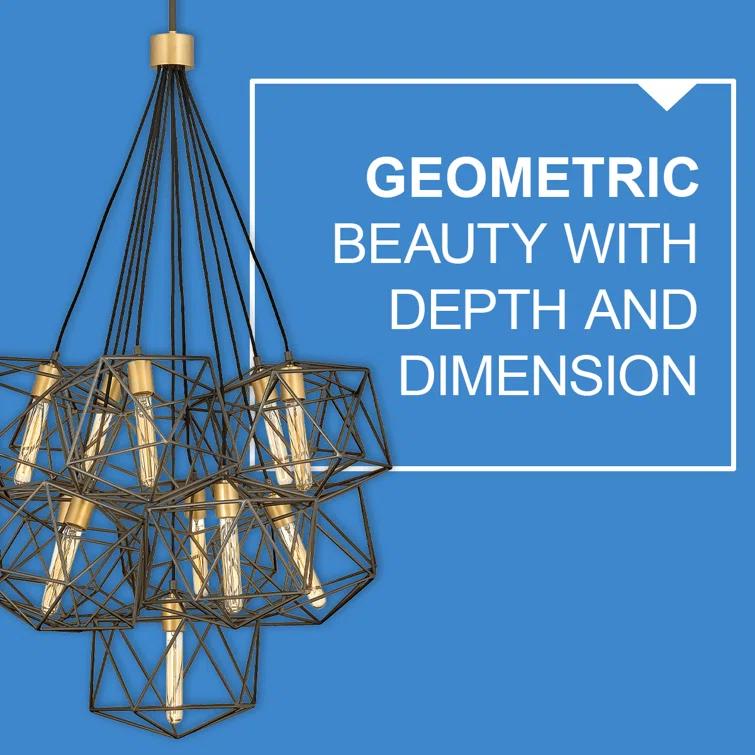 Hinkley Astrid 11-Light Geometric Multi-Tier Chandelier Pendant