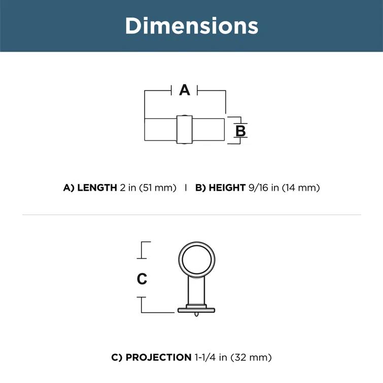 Franklin Brass Acrylic Bar Knob Multipack (Set of 5)