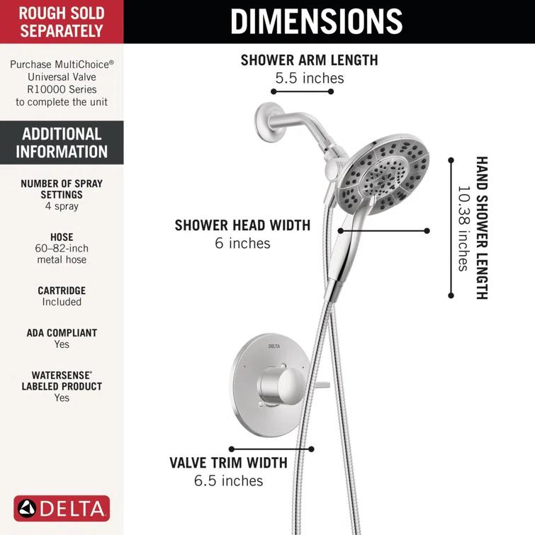 Monitor 14 Series Shower Only Trim Only with In2ition Hand Shower