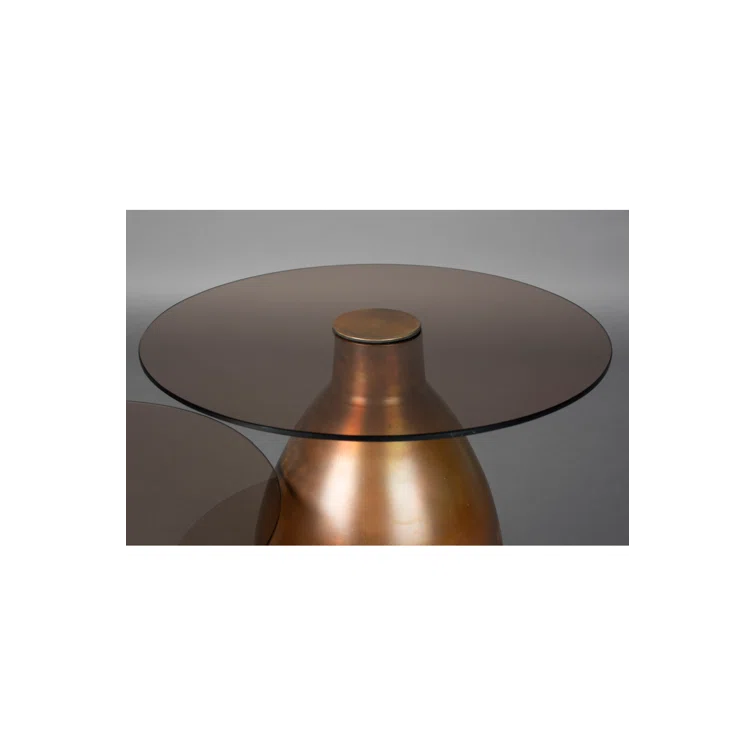 Dutchbone Selene Glass Top End Table Set