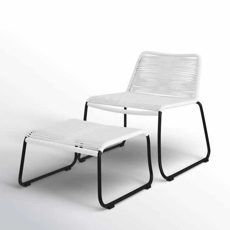 Huron Patio Chair with Ottoman