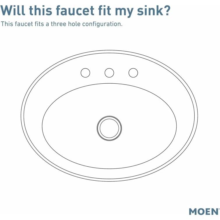 90 Degree Widespread Bathroom Faucet with Drain Assembly