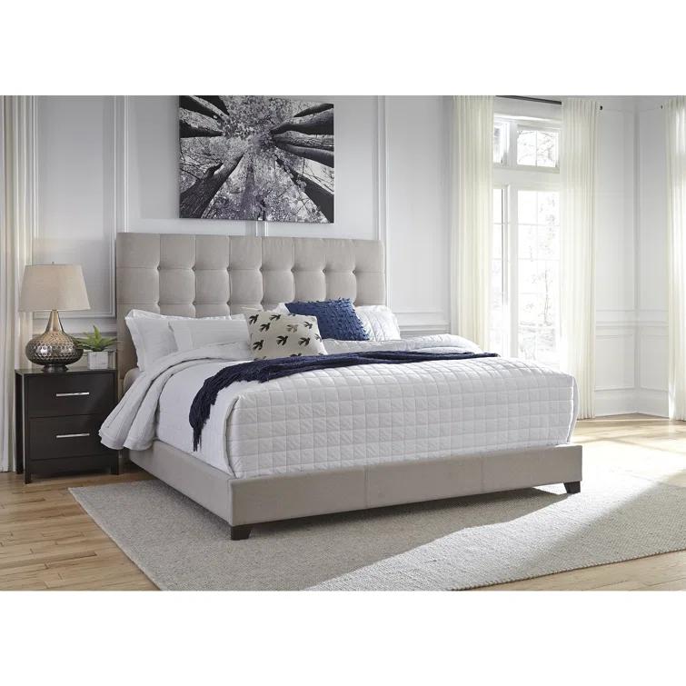 Dolante Tufted Upholstered Low Profile Standard Bed