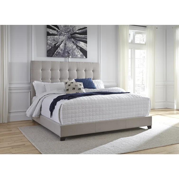 Dolante Tufted Upholstered Low Profile Standard Bed