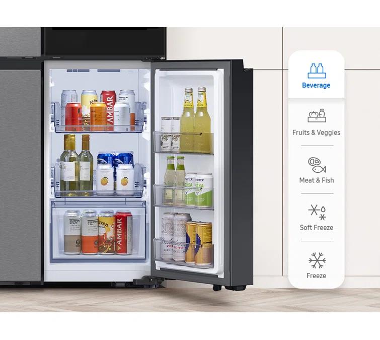Samsung Bespoke 4-Door Flex Refrigerator 29 cu. ft. in with AI Family Hub+ and AI Vision Inside