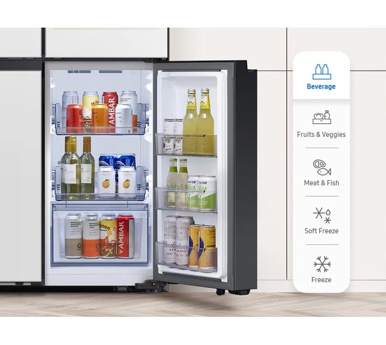 Samsung Bespoke 4-Door Flex Refrigerator 29 cu. ft. in with AI Family Hub+ and AI Vision Inside