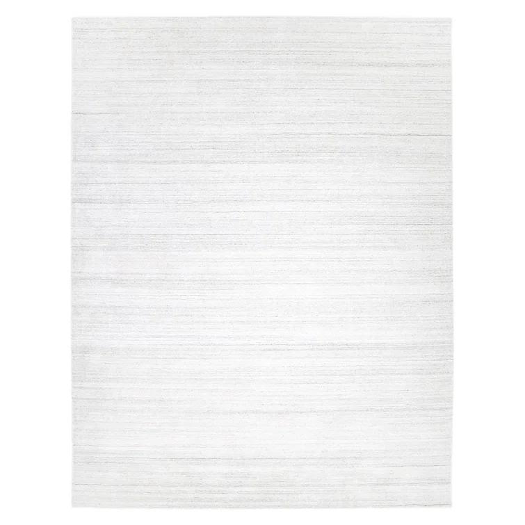 Harbor Hand Loomed Wool/Viscose/Cotton Area Rug in Ivory