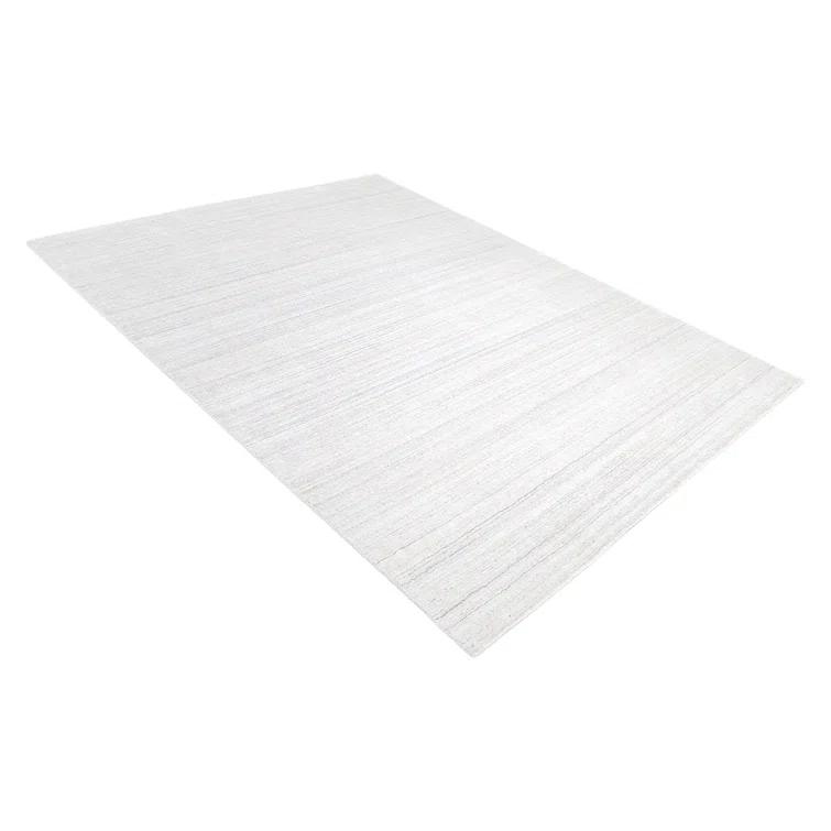 Harbor Hand Loomed Wool/Viscose/Cotton Area Rug in Ivory