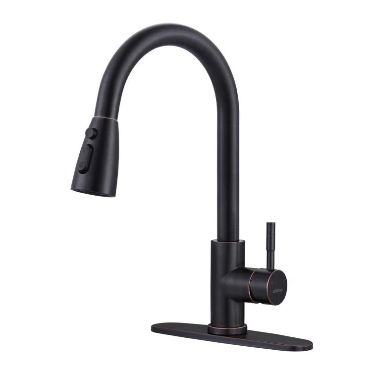 High Arc Pull Down Kitchen Faucet with Sprayer