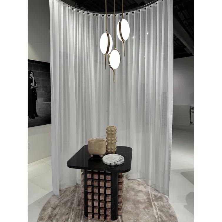 Natural Aged Brass 3-Light LED Cluster Pendant