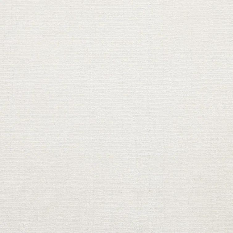 Elegant Handmade Ivory Stripe Wool & Viscose 10' x 14' Area Rug