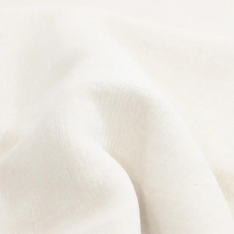 Elegant Handmade Ivory Stripe Wool & Viscose 10' x 14' Area Rug