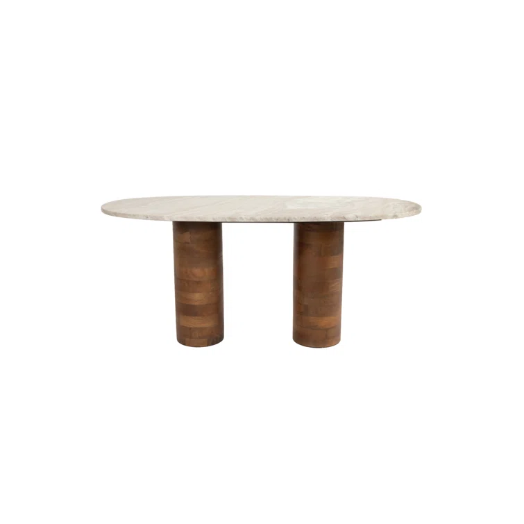 Luxury Furnitures Kouk Marble Top Single Coffee Table