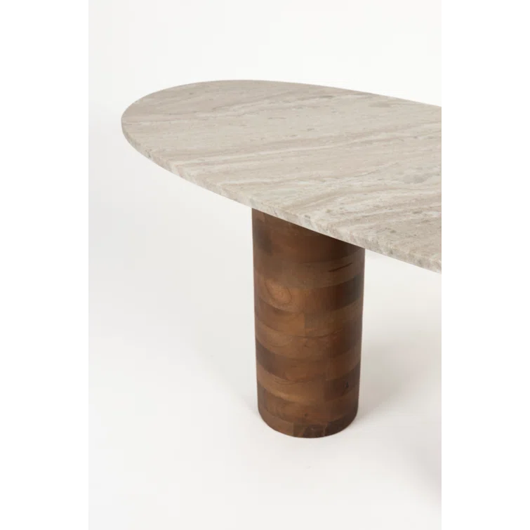 Luxury Furnitures Kouk Marble Top Single Coffee Table