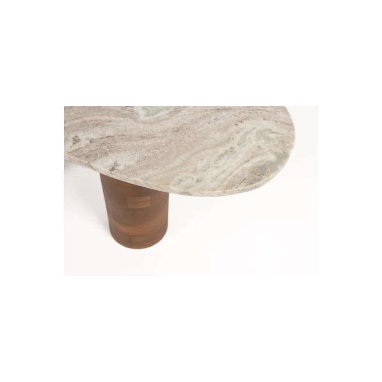 Luxury Furnitures Kouk Marble Top Single Coffee Table