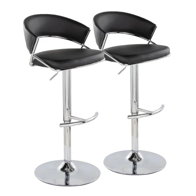LumiSource Jie Adjustable Barstool - Set Of 2